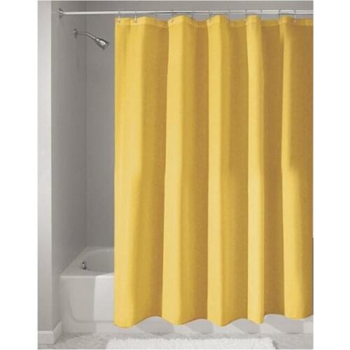 Custom Home Decor Solid Yellow Fabric Moden Shower Curtain bathroom Waterproof 66"x72" Free Shipping