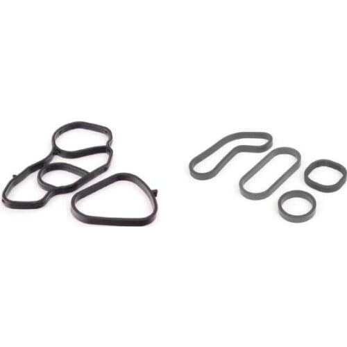 1 SET Cooper Oil Cooler Seal & Oil Filter Housing Gasket Set for Mini 2007-2015 11428643747 11428643758