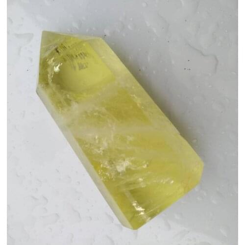 1pcs 65g Natural Citrine polish Point Quartz