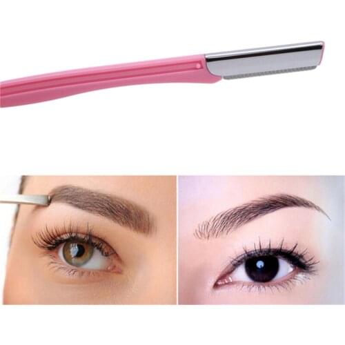 1Pc Small Professional Trimmer Safe Blade Shaping Knife Eyebrow Blades Face Hair Removal Scraper Shaver Makeup Beauty Tools