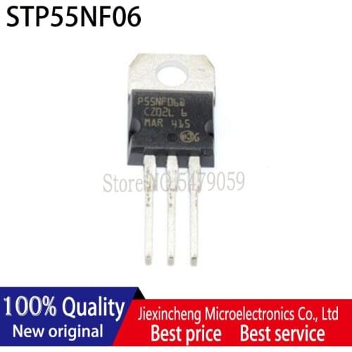 20pices STP55NF06 P55NF06 TO220 MOSFET 60V 50A New original