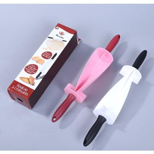 2021 New kitchen DIY baking tools Bread embossing mold Croissant skin cutter Croissant roller knife Baking mold