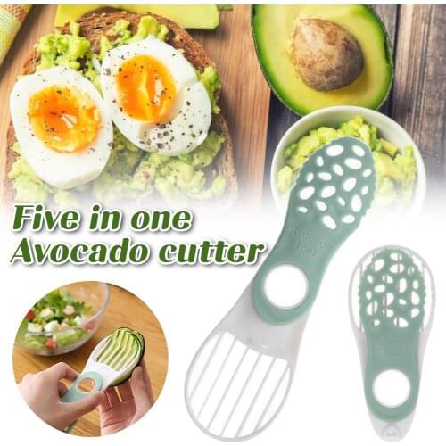 5-in-1 Avocado Tool Fruit Cutter/Corer/Slicer/Pitter/Masher Multifunctional Avocado Tool Foldable Kitchen Tool