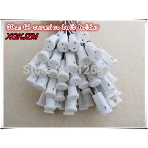 50pcs / lot High quality 30CM Crystal lamp holder lamp holder socket G4 led / G4 / G4 bulb plug / G4 ceramics bulb holder