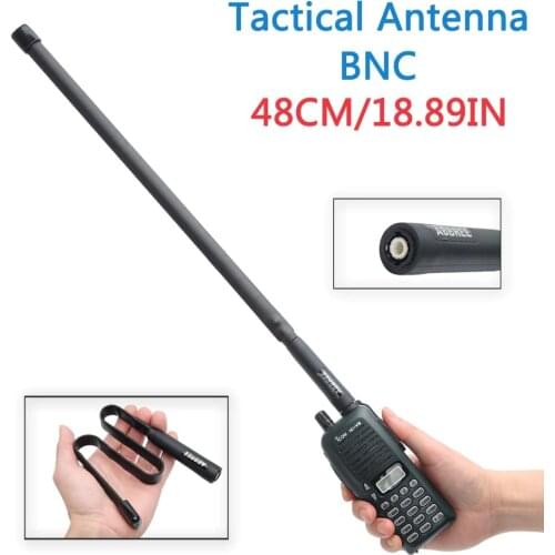 ABBREE BNC Foldable Tactical Antenna Dual Band 144/430MHz for Kenwood TK200 TK220 TK300 Icom IC-V80 IC-V82 IC-U82 Walkie Talkie