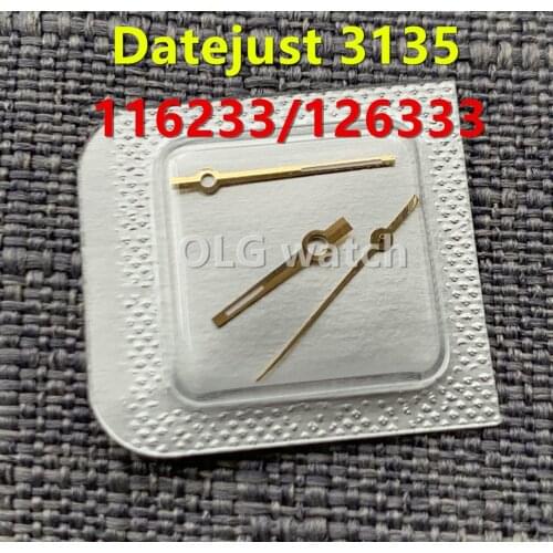 Watch accessories for R Cal 3135 movement Datejust 116234 126334 126333 116233 New Watch Hand Set Part Silver/gold/Rose gold