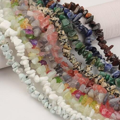 Apx 220pcs/lot Natural Stone Beads Tourmaline Onyx Quartz Freeform Chip Stone Beads Loose Spacer Beads For Jewelry Making