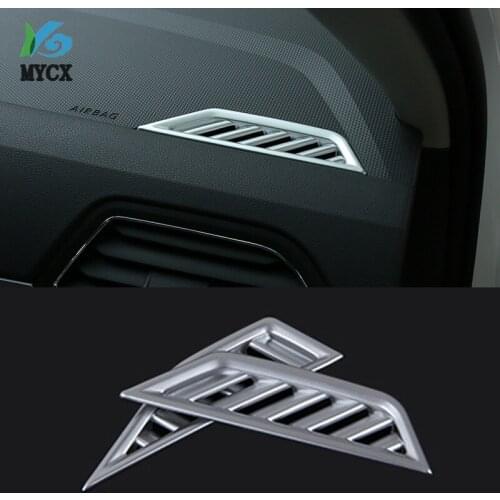 Car Accessories ABS Interior Front Upper Air Vent Outlet Cover Trim For Volkswagen Tiguan L 2017 2018 2019 Car Styling
