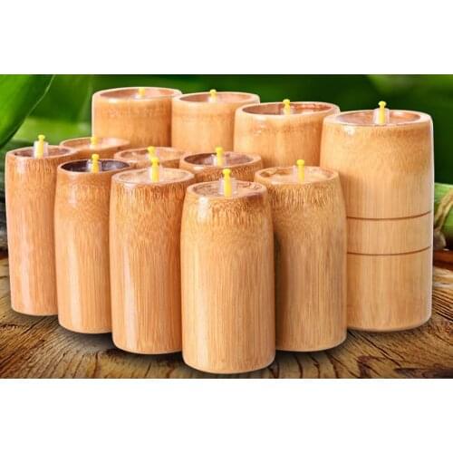 Household carbonized bamboo cans and cupping Bamboo cupping cupping Bamboo is made cupping