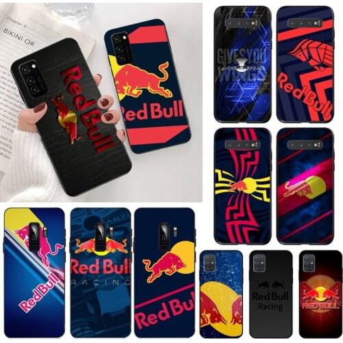 Red Energy Drinks Bull Phone Case For Samsung Galaxy S21 Plus Ultra S20 FE M11 S8 S9 plus S10 5G lite 2020