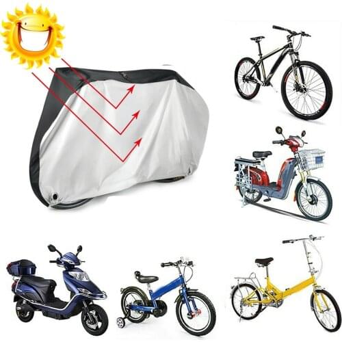 Portable Bike Covers Outdoor UV +50 Dustproof Rainproof Bicycle Cover Bicycle Protective Gear with Carry Bag 20/24/26/29