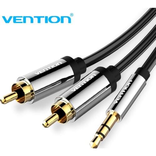 Vention RCA Cable 3.5mm to 2rca Aux rca Jack 3.5 Audio Stereo Cable for Smartphone Amplifier Home Theater DVD 2 rca AUX Cable