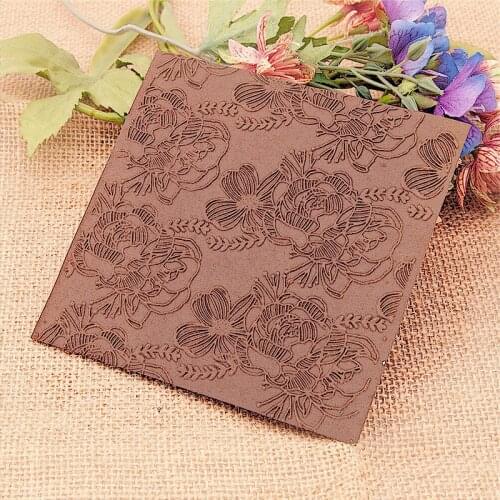 Petals Design Embossing Folders Plastic Halloween Scrapbooking DIY Template Fondant Cake Photo Album Christmas Card Making