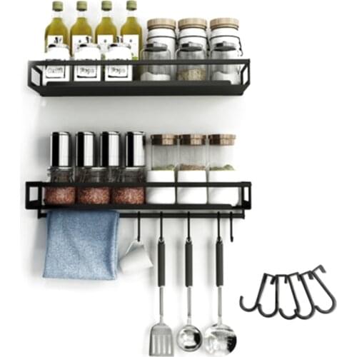 Wall-Mounted Kitchen and Bathroom Shelf, Household Condiment Supplies Rack Multifunctional Knife Shovel Chopstick Storage Rack