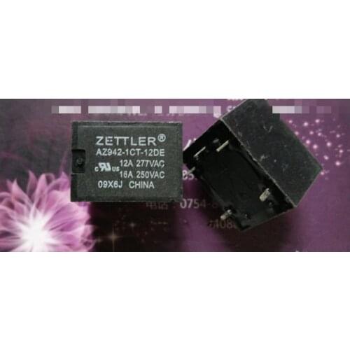 NEW relay AZ942-1CT-5DE AZ9421CT5DE 5VDC 5V 12A 277VAC 16A 250VAC One on one off 5PIN
