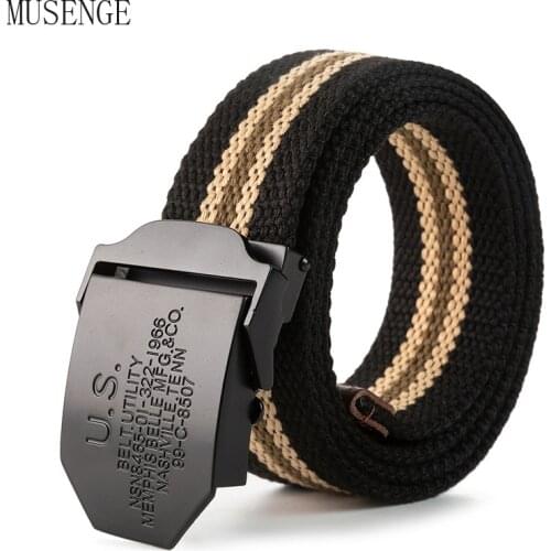 Canvas Belt 3D Soviet National Emblem Metal Buckle Jeans Belts for Men CCCP Army Military Tactical Belts Male Strap Plus Size