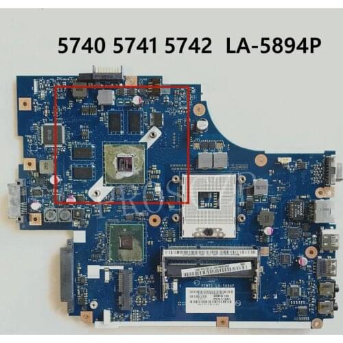 High quality For ACER Aspire 5742G 5740 5741 Laptop motherboard PEW71 LA-5894P 100% working well ok