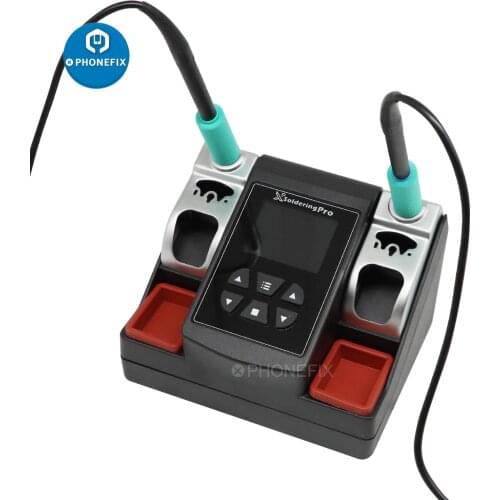 Xsoldering Pro Lead-free Double Handle Soldering Station 2.5S Rapid Heating Soldering Iron Kit for JBC C210 C245 Series Iron Tip