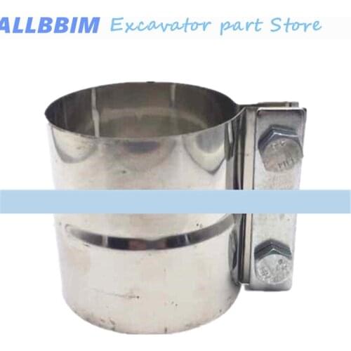 For Volvo EC210B/240B/290B muffler pipe clamp exhaust pipe clamp high quality Excavator accessories free shipping