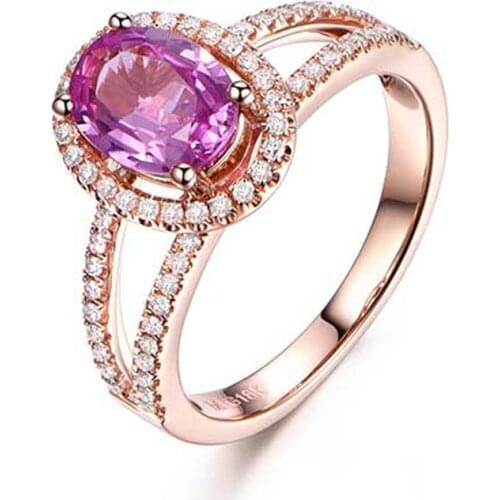 MOONROCY Rose Gold Color Crystal Rings Pink Butterfly Ring Party Hollow Jewelry Wholesale for Women Girls Gift Dropshipping