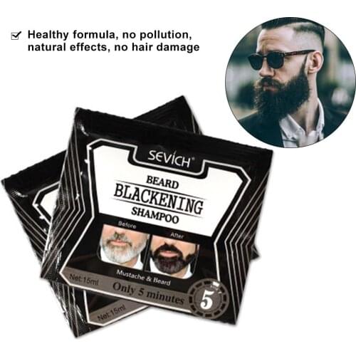 1/3/5pcs 15ml Natural Herb Beard Shampoo Black Beard Shampoo Beard Coloring Liquid Beard For Men Beard Care