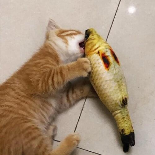 1 pcs Cat Favor Fish Dog Toys Plush Stuffed Fish Shape Cats Padded Toy Catnip Scratchboard Scratching Post For Pet Product