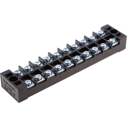 10 Position Terminal Block Circuit Connection With Cover 25A