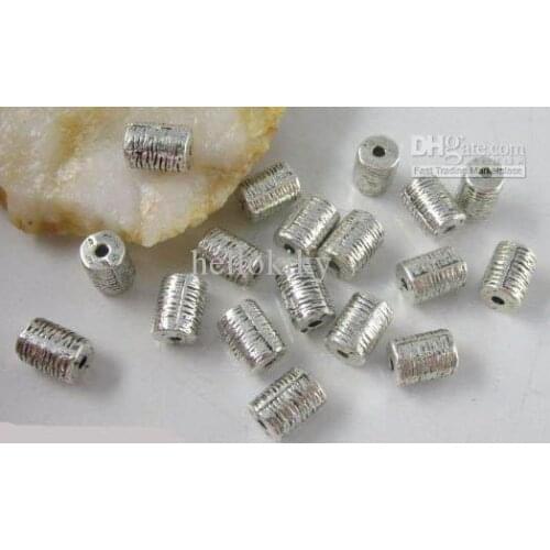 1080Pcs Tibetan silver tube spacers beads 8x6mm A8024