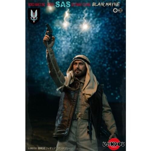 1/6th WWII 1942 Model UD9003 British Colonel Mayne Royal Air Service Regiment Flare Signal Gun Pistol Holster For 12 inch Doll