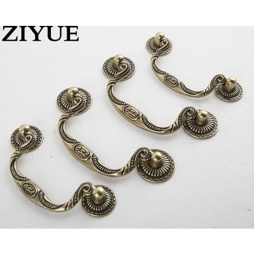 2PCS/Lot Free Shipping Antique cupboard closet Drawer Cabinet Door Handles and Knobs Vintage dresser Knob