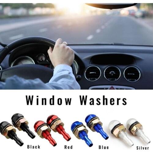 2Pcs Fan-Shaped Car Cleaning Universal Washer Bonnet Front Windshield Water Sprayer Auto Wiper Jet Nozzle