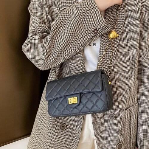 2021 New Design Small Square Leather Crossbody Bag Exquisite Female Retro One-Shoulder Bag For Woman