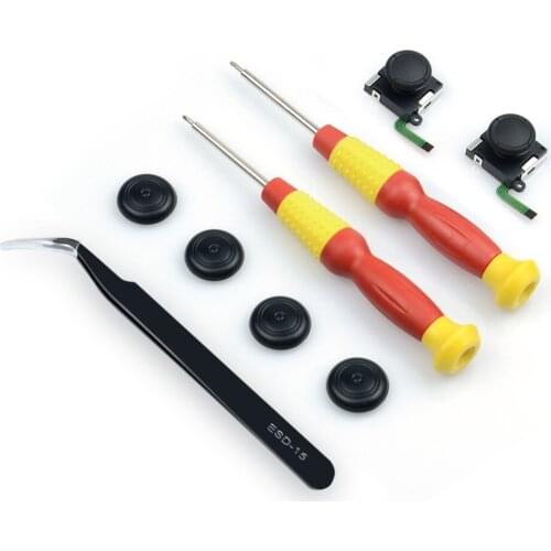 3D Analog Joycon Joystick Thumb Sticks Sensor Replacements Accessories For Nintend Switch Joy Con Controller Housing w/ Tool Kit