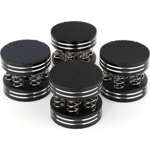 Hot 4Pcs Audiophile Shock Spikes Spring Damping Pad HIFI Stand Feet Speaker Spike Audio CD Amplifier Foot Pad