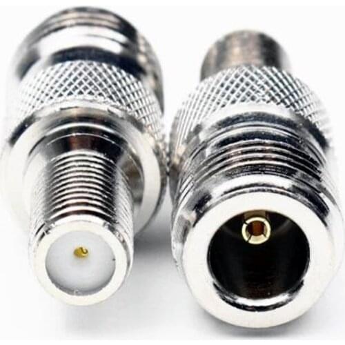 50pcs RF connector F Female Jack to N Female Jack RF Coaxial Adapter Connector