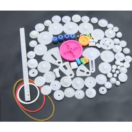 85 kinds of plastic gear bags,0.5 modulus gear,Technology model making,gear rack DIY