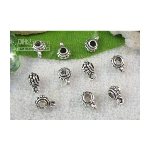 900pcs Tibetan Silver Color dotted bail connectors A10025