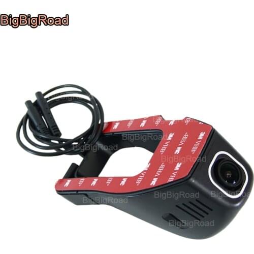 BigBigRoad Car Wifi DVR For volkswagen Polo Touran pickup Tiguan Caddy Beetle Dual lens Video Recorder Dash Camera