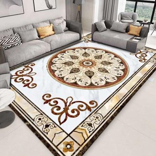 Nordic geometric carpet bedroom decoration non-slip carpet living room floor mat sofa carpet household indoor carpet rectangular