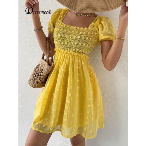 Летние платья с рукавами DRESSMECB China At AliExpress