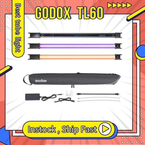Godox TL60 RGB Tube Light NEW instock ,Color Temper 2700K~6500K, PK Nanlite Aputure for live Tiktok Youtube photography studio