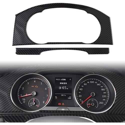 Car Interior Dashboard Panel Decor Trim Cover For Volkswagen VW Golf 7 GTI MK7 2014-2019 Carbon Fiber Decoration Car Accessories