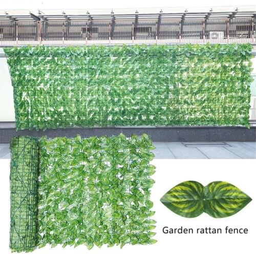 Artificial Leaf Privacy Fence Roll Outdoor Garden Artificial Screening Wall Landscaping Backyard Balcony Fence Privacy Sunshade