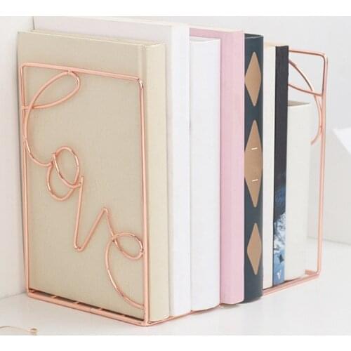 Reading Bookshelf Metal Multifunctional Portable Book Stand Fordable Document Book Holder Office Accessories