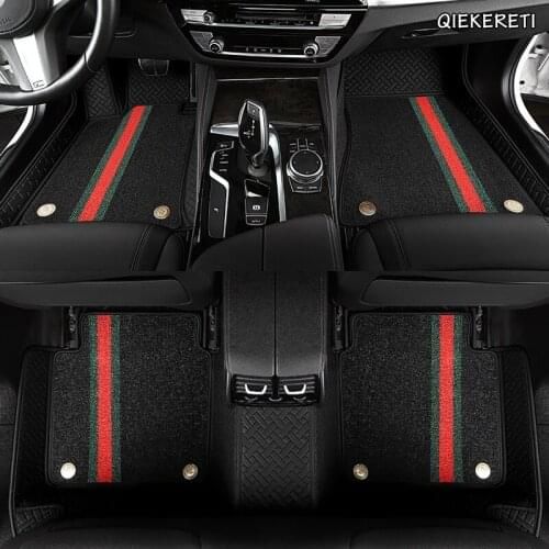 QIEKERETI Custom leather car floor mats For Acura MDX RDX ZDX RL TL ILX TLX CDX car accessories AUTO sticker foot mats