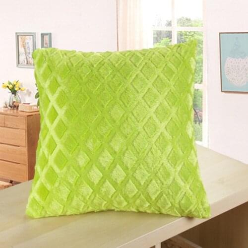 1PC Soft Velvet Cushion Cover Decorative Pillow Cases Throw Pillowcase Solid Color Plush Home Decor Sofa Pillow Covers 43*43cm