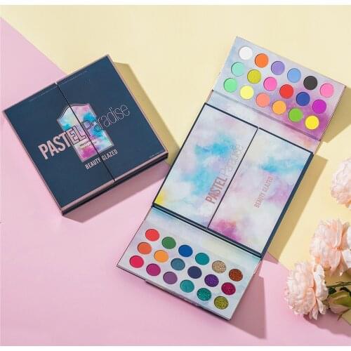 Beauty Glazed Pastel Paradise 105 Colors 5 In 1 Eyeshadow Palette Colorful Highlighter Shimmer Pigment Matte Make Up Pallete