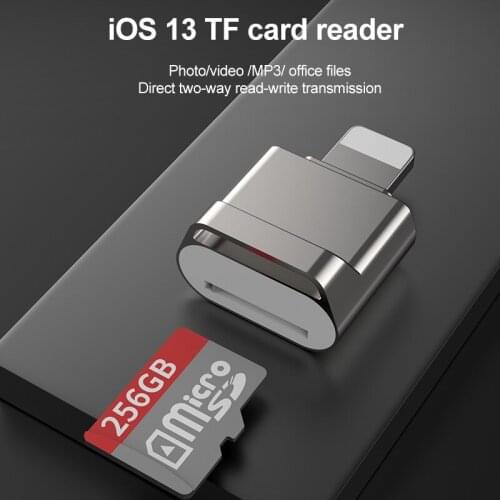 Suitable for Apple OTG adapter TF Card micro SD Reader USB3.0 for Lightning tablet converter for iphone 7 8 X iOS 13 adapter