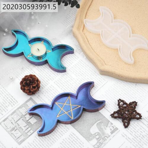 DIY Sun Moon Phase Plate Epoxy Resin Silicone Mold Jewelry Fillings Pendant Accessory Charms Handmade Cabochon Mould Stuff Craft