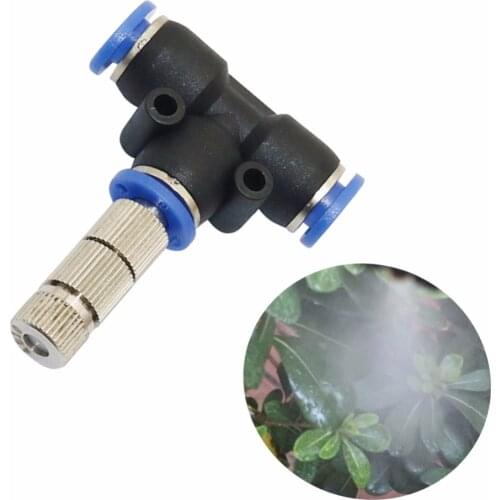 10 pcs slip lock nozzle with filter 0.2-0.6mm low pressure 5-15bar Quick-connect mist cooling Sprinklers garden watering tools